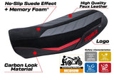 Funda de asiento Tappezzeria Italia TPZ Comfort Rojo Negro para Ducati Scrambler Urban Motard 2022-2024