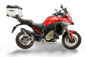 Ducati Multistrada V4 / V4S 2025-2026 GPR Tech 35L Aluminum Top Case, Silver with Mounting Plate - photo 1