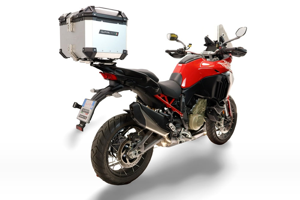 Ducati Multistrada V4 / V4S 2025-2026 GPR Tech 35L Aluminum Top Case, Silver with Mounting Plate - photo 2