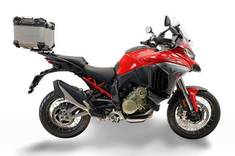 Ducati Multistrada V4 / V4S 2025-2026 GPR Tech 35L Titanium Top Case, Titanium Natural with Mounting Plate - photo 1