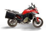 Ducati Multistrada V4 / V4S 2025-2026 GPR Tech 38+32L Aluminum Side Cases, Black with Pannier Holders - photo 1