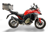 Ducati Multistrada V4 / V4S 2025-2026 GPR Tech 55L Titanium Top Case, Titanium Natural with Mounting Plate - photo 1