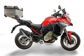 Ducati Multistrada V4 / V4S 2025-2026 GPR Tech 55L Titanium Top Case, Titanium Natural with Mounting Plate - photo 1