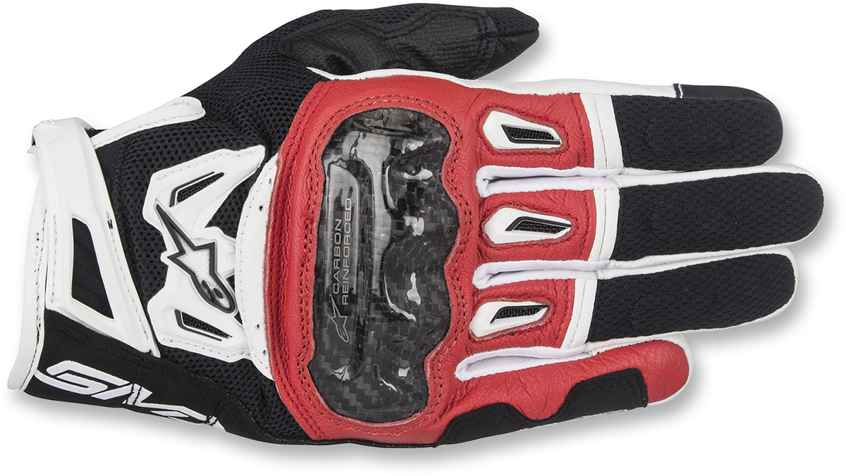 ALPINESTARS SMX-2 Air Carbon V2 Gloves - Black/Red/White - 2XL 