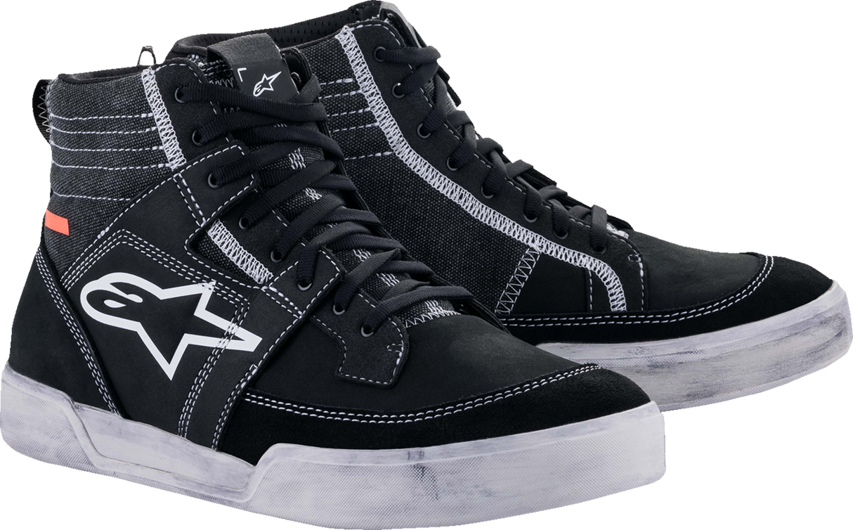 Zapatos ALPINESTARS Ageless - Negro/Blanco - Talla 12 de EE. UU. 2654922153112