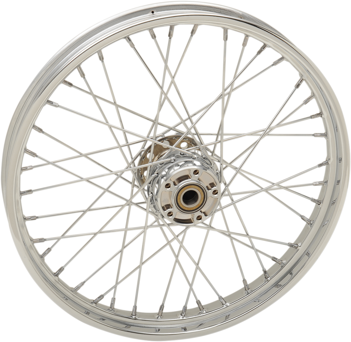 Rueda delantera DRAG SPECIALTIES - Disco único/Sin ABS - Cromada - 21" x 2,15" - Softail '07-'17 64417