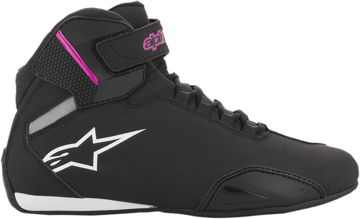 Zapatos ALPINESTARS Sektor para mujer - Negro/Rosa - Talla 10.5 (EE. UU.) 2515719103911
