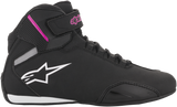 ALPINESTARS Women's Sektor Shoes - Black/Pink - US 9.5 251571910400