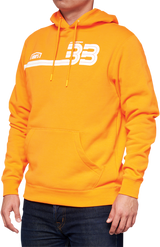 Sudadera con capucha y bolsillo tipo canguro 100% BB33 - Naranja - Talla pequeña BB-36045-476-10