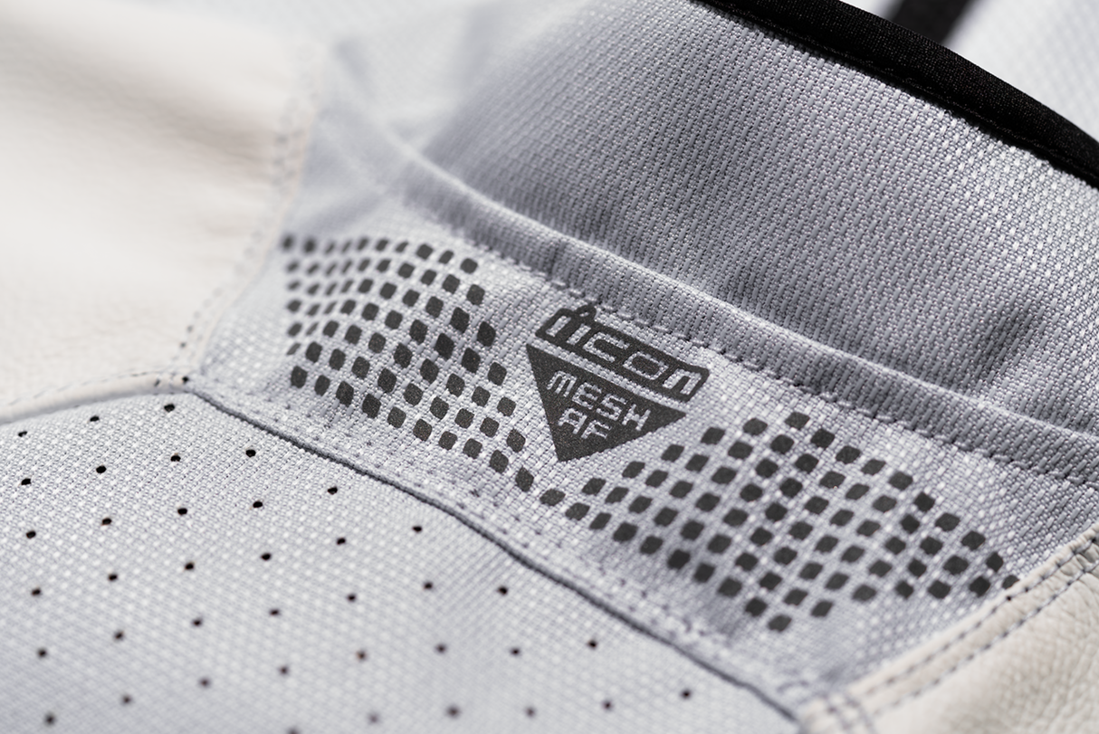 Chaqueta de cuero ICON Mesh AF™ - Blanca - 2XL 2810-3906