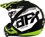 Casco de moto AFX FX-17 - Attack - Negro mate/Verde - XS 0110-7178