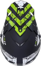 Casco de motocicleta AFX FX-17 - Attack - Negro mate/Verde - Mediano 0110-7180