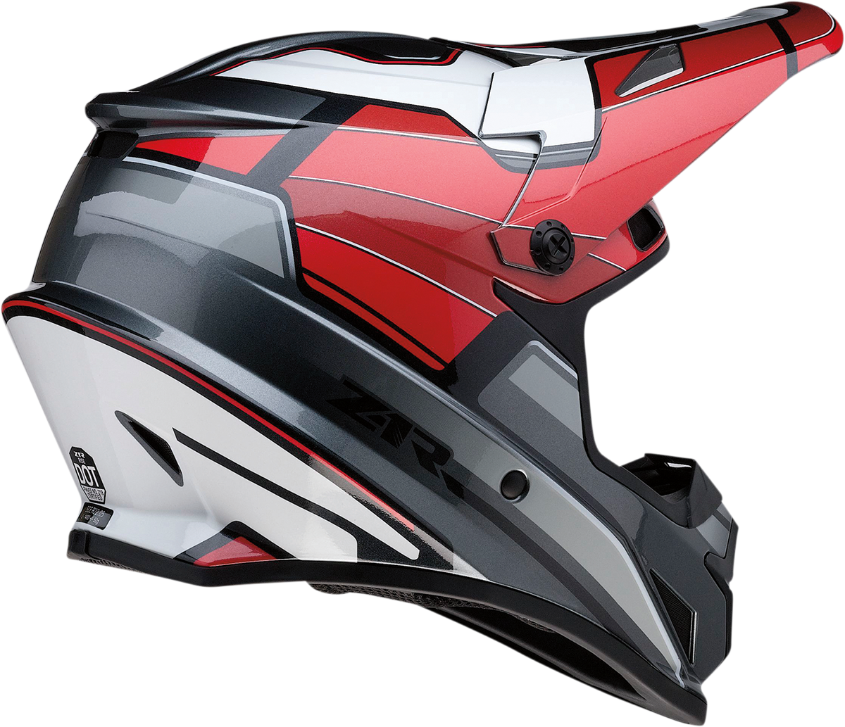 Casco de moto Z1R Rise - MC - Rojo/Gris - Mediano 0110-7210 