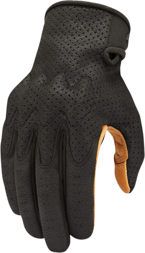 ICON Airform™ Gloves - Black/Tan - Small 3301-4141