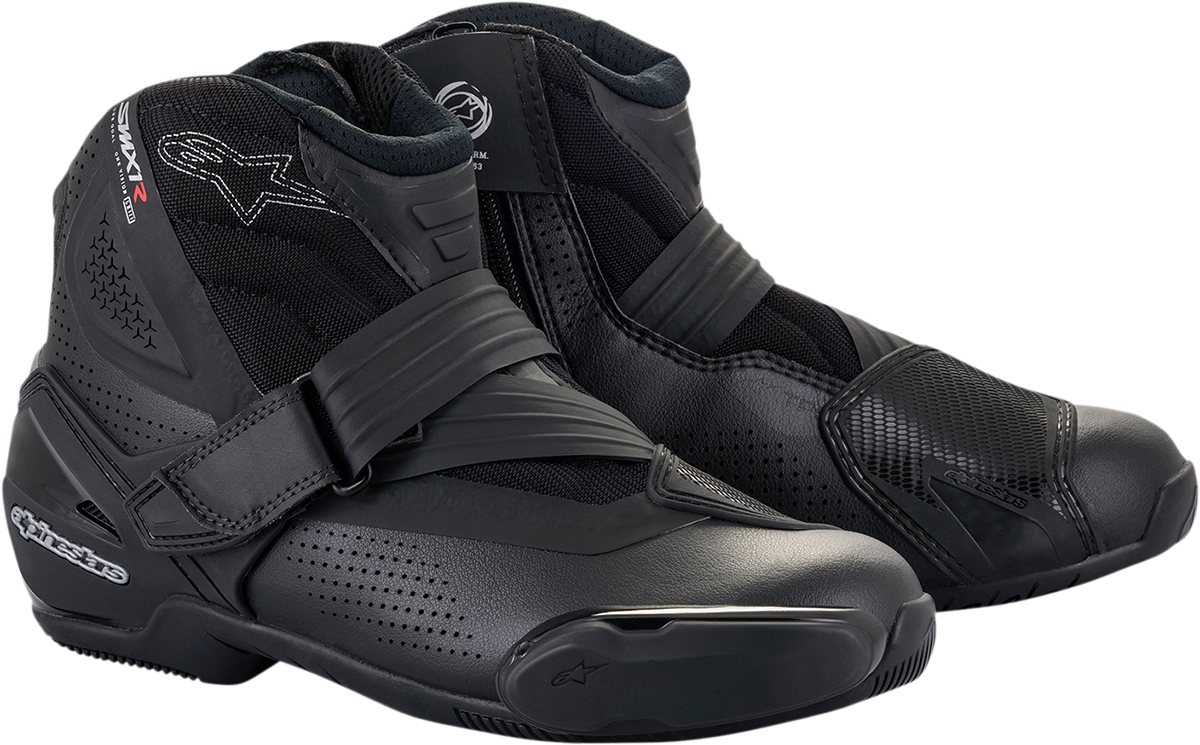 Botas ALPINESTARS SMX1-R V2 - Negras - Talla 12 EE. UU. / 47 UE 2224021-1100-47
