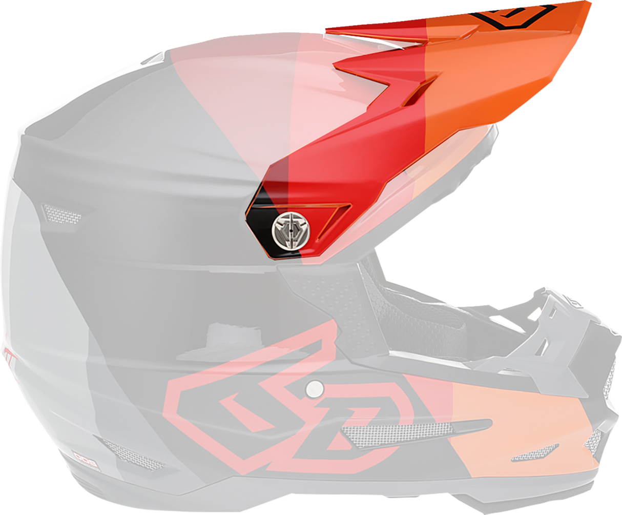 Visor 6D ATR-2 - Gama - Rojo 72-6111 