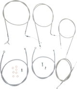 Kit de línea de cable BARON - 18" - 20" - XVS1100CL - Acero inoxidable BA-8042KT-18 