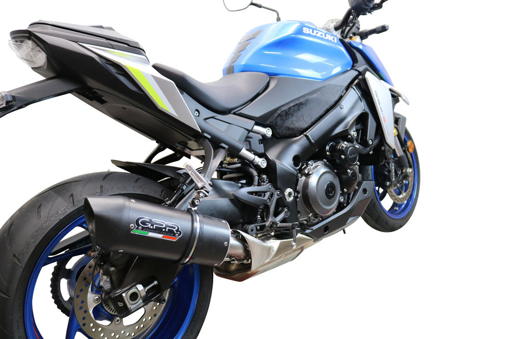 Suzuki GSXS 1000 F 2015-2016 Exhaust GPR Slip-on Furore Nero