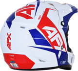 AFX FX-17 Motorcycle Helmet - Aced - Red/White/Blue - Medium 0110-6480