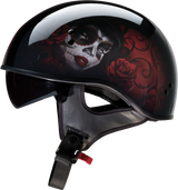 Casco de motocicleta Z1R Vagrant - Catrina Roja - Negro/Rojo - Mediano 0103-1315 