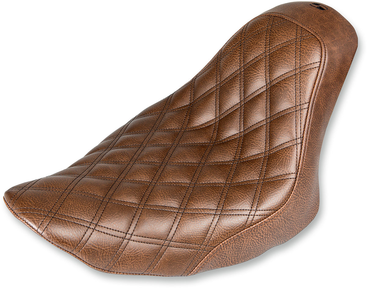 Asiento individual SADDLEMEN Renegade - Costuras enrejadas - Marrón - FXST 806-12-002BLS