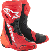 Botas ALPINESTARS Supertech R con ventilación - Rojas - Talla 12.5 EE. UU./48 UE 2220121-3029-48