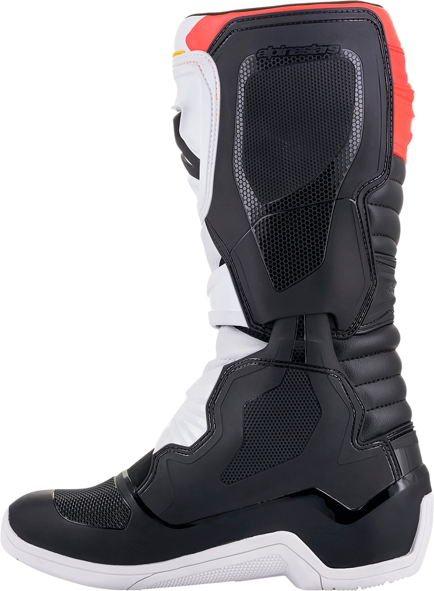 Botas ALPINESTARS Tech 3 - Negro/Blanco/Naranja - Talla 9 de EE. UU. 2013018-1238-9