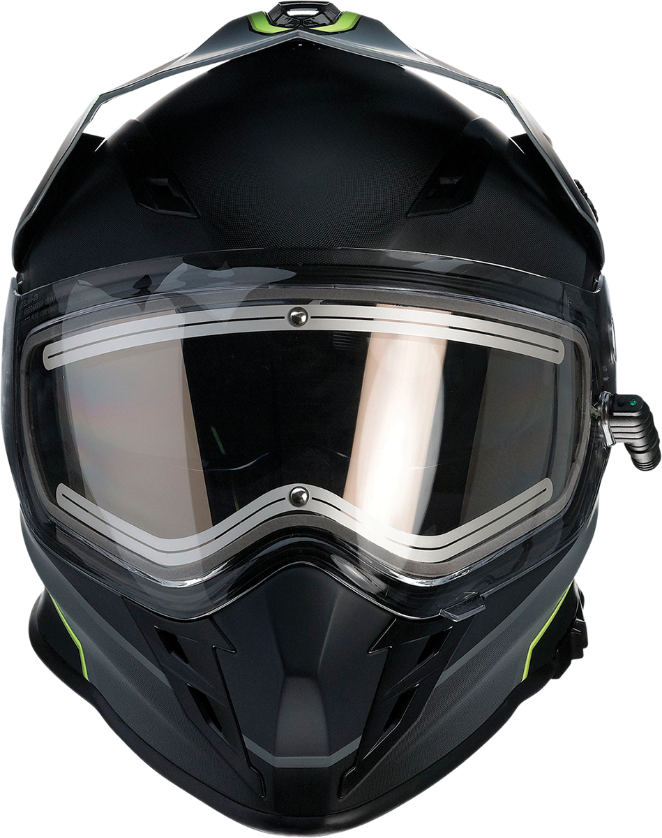 Casco de motocicleta Z1R Range - Bladestorm - Gris/Negro/Amarillo de alta visibilidad - Grande 0101-14068 