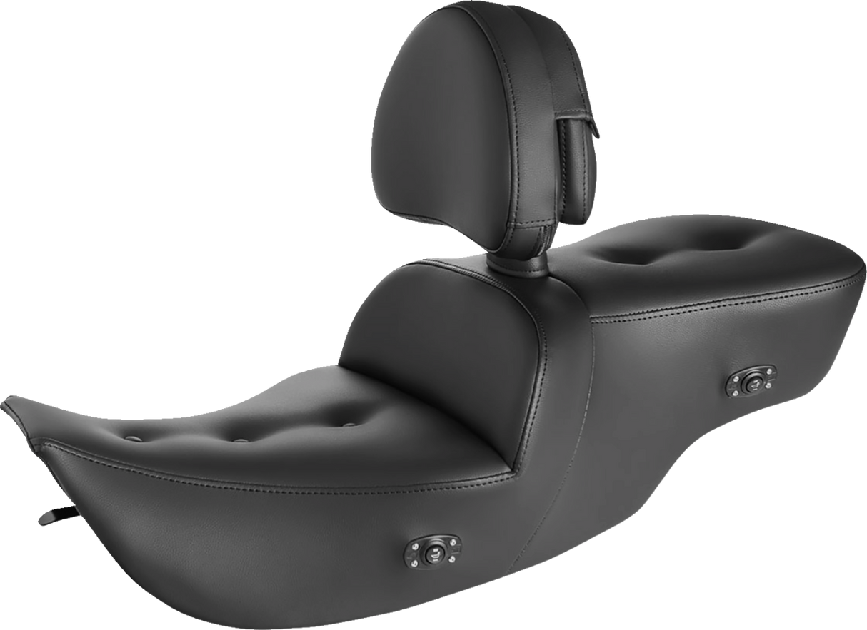 Sofá de carretera SADDLEMEN con asiento acolchado - Respaldo - Calefacción - Negro 897-07-181BRHC 