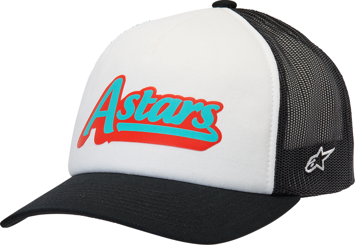 Gorra de camionero ALPINESTARS Delivery - Blanco/Negro - Talla única 1213810102010OS