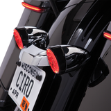 Insertos de luz de señal de giro trasera CIRO - Negro - Lente roja 45421 