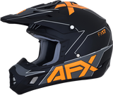 Casco de moto AFX FX-17 - Aced - Negro mate/Naranja - 2XL 0110-6508