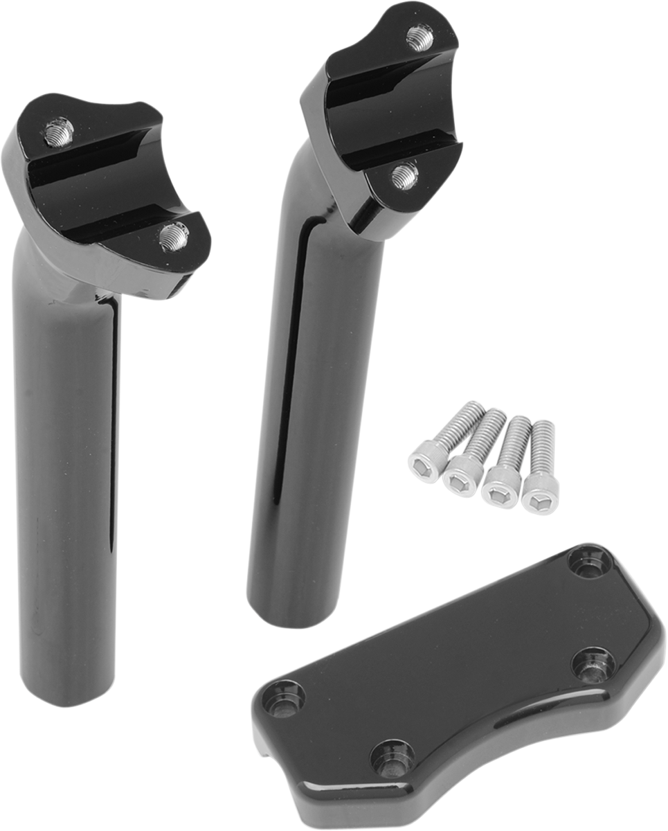 Elevadores DRAG SPECIALTIES - 9-1/2" - Búfalo - Superior - Negro 0602-0595