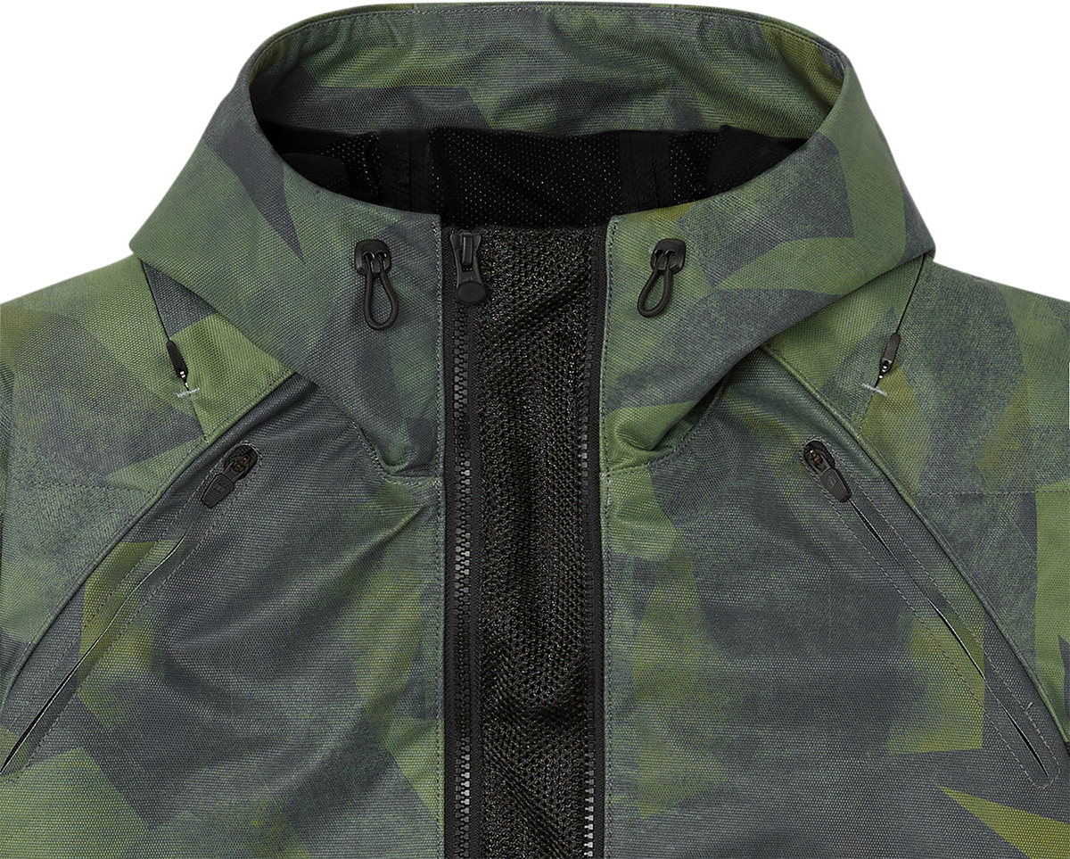Chaqueta ICON Airform Battlescar™ - Verde - Talla pequeña 2820-5479