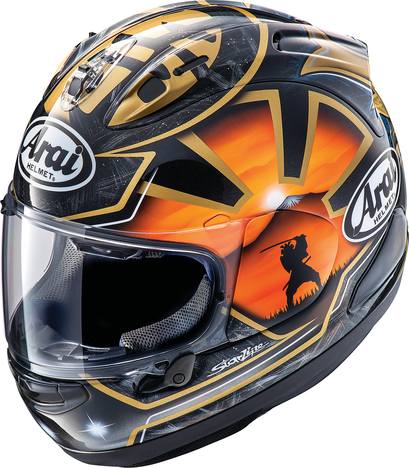 ARAI Corsair-X Motorcycle Helmet - Dani Samurai-2 - Black ARAI Corsair-X Motorcycle Helmet - Dani Samurai-2 - Black