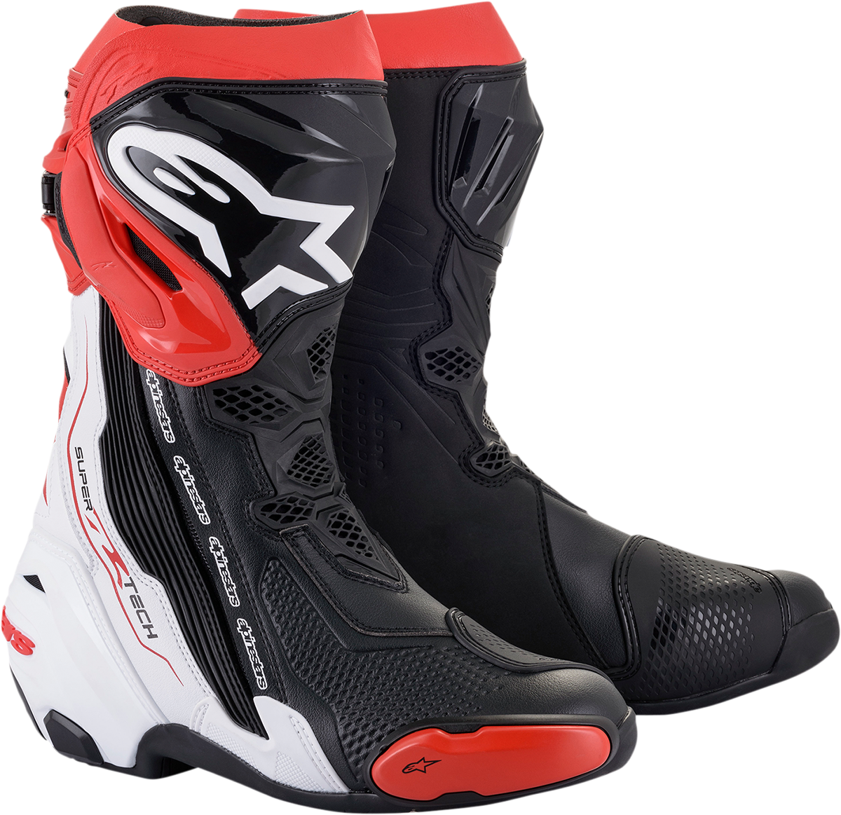 ALPINESTARS Supertech R Boots - Black/White/Red - US 11.5 / EU 46