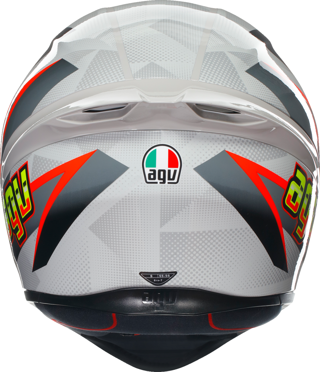 Casco de moto AGV K1 S - Blipper - Gris/Rojo - Pequeño 2118394003030S