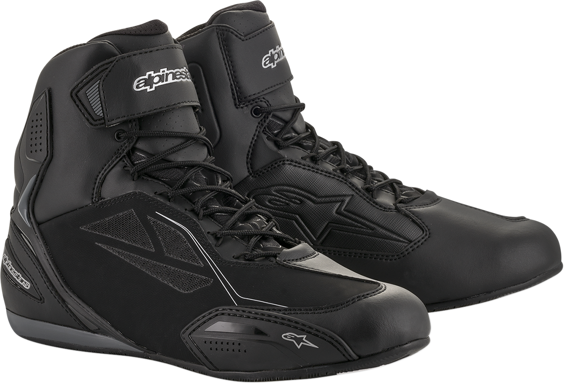 Zapatillas ALPINESTARS Faster-3 Drystar® para mujer - Negro/Plateado - Talla 7.5 (EE. UU.) 2540919-119-7.5