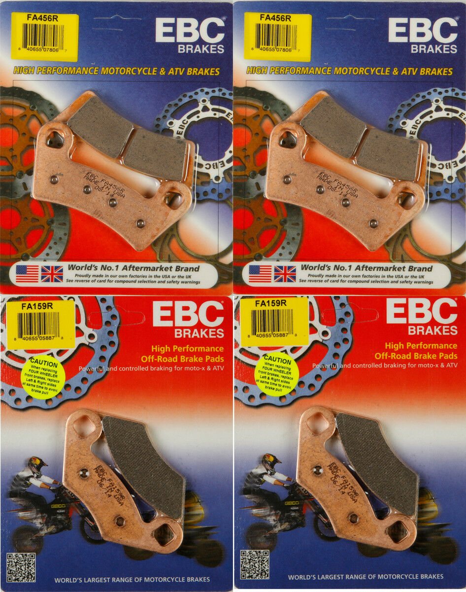 Polaris RZR 800 800s Brake Pads EBC 2008-2014 Polaris Sintered Front Rear
