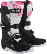 Botas ALPINESTARS Stella Tech 3 para mujer - Negro/Blanco/Rosa - Talla 9 (EE. UU.) 2013218-130-9