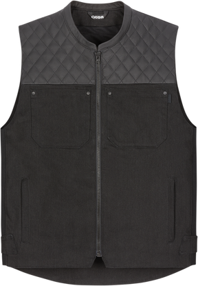 ICON Chamonix Denim Vest - Black - 2XL 2830-0556