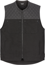 ICON Chamonix Denim Vest - Black - Medium 2830-0553