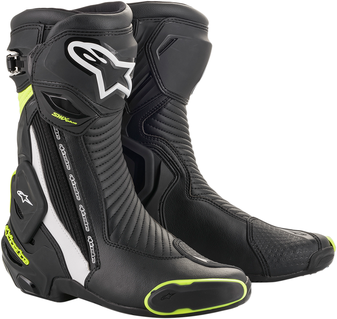 Botas ALPINESTARS SMX+ - Negro/Blanco/Amarillo Fluorescente - Talla EE. UU. 7.5 / Talla UE 41 2221019-125-41