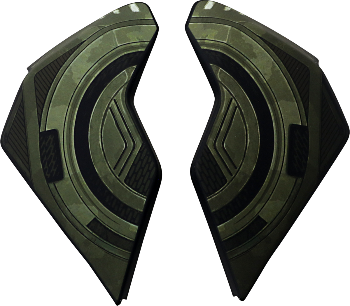 Placas laterales ICON Airflite™ - Cadena negra - Verde 0133-1251
