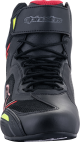 Zapatillas ALPINESTARS Faster-3 Rideknit® - Negro/Rojo/Amarillo - Talla 12 de EE. UU. 251031913612