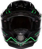 Casco de motocicleta 6D ATR-2 - Phase - Negro/Verde - Talla pequeña 12-2845 