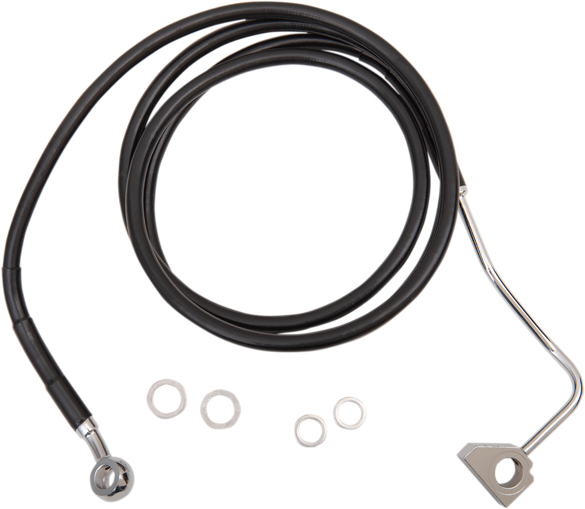 Línea de freno DRAG SPECIALTIES - Delantera - Negra - +4" con ABS 614220-4BLK