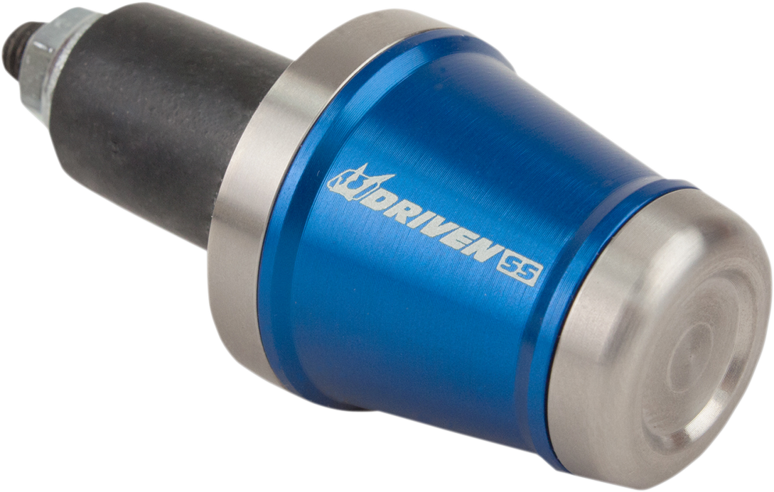 Contrapeso de manillar DRIVEN RACING - Acero inoxidable/Azul DBEW-SS-BL