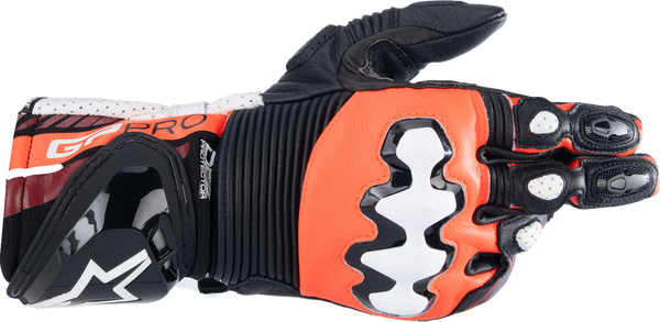 ALPINESTARS GP Pro R4 Gloves - Black/Fluo Red/White - Small