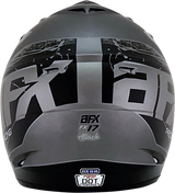 Casco de motocicleta AFX FX-17Y - Attack - Gris escarcha/Negro mate - Talla grande 0111-1398